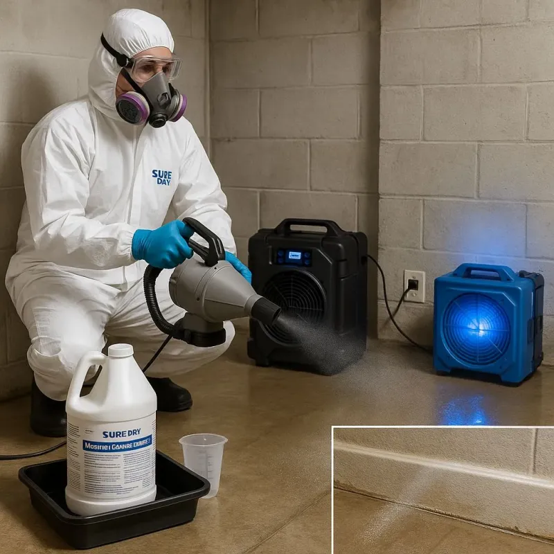 Sanitization and Odor Removal process in Windsor, VA